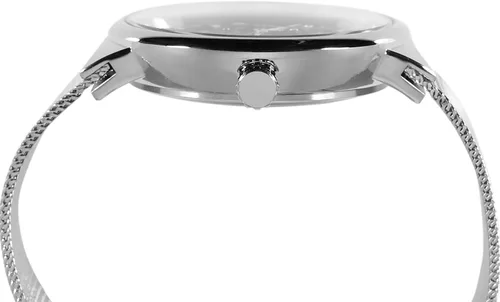 Vista 3 de FORSINING Reloj mecánico popular de esqueleto de malla de acero inoxidable ultrafino para hombre