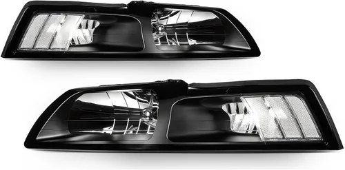 Vista 5 de HCZLHCZL Faro delantero negro transparente para Ford Mustang 1999-2004