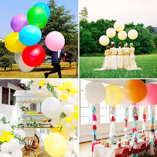 Vista 23 de PartyWoo 50 globos de látex color piel albaricoque, globos de helio boho de Albaricoque-f05