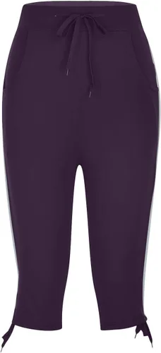 Vista 43 de Pantalones capri para mujer, estilo casual, de verano, elásticos, de cintura alta, pantalones de yoga, ajuste atlético, pantalones deportivos