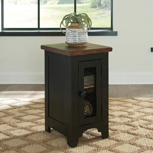Vista 2 de Signature Design by Ashley Valebeck - Mesa auxiliar para silla con Negro