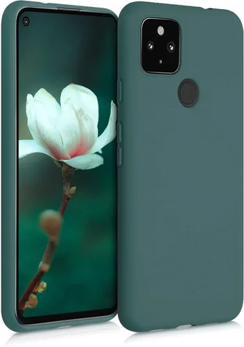 Vista 10 de kwmobile Funda compatible con Google Pixel 4a 5G - Funda protectora de silicona TPU suave y delgada - Arctic Night