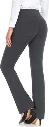 Vista 2 de Safort Pantalones de yoga con entrepierna de 28" 30" 32" 34"más amplios en la parte inferior para botas altas, 4 bolsillos, UPF50+