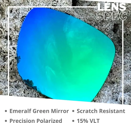 Vista 6 de Dynamix Lentes de repuesto polarizadas para Oakley Fuel Cell Fácil de instalar Ajuste perfecto Verde esmeralda