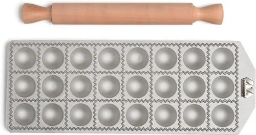 Vista 2 de MARCATO Hecho en Italia 24 moldes redondos para ravioles Agnolotti