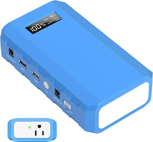 Vista 11 de powkey Estación de Energía Portátil con Salida de CA, Paquete de Batería Externa de 65W/110V 24000mAh/88.8Wh, Fuente de Alimentación Portátil