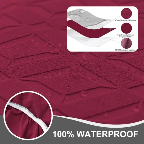 Vista 10 de Gennia Funda Impermeable para Silla Reclinable, Fundas Elásticas para Sofá Reclinable con Bolsillos, Fundas Lavables para Silla Reclinable Lazy Boy