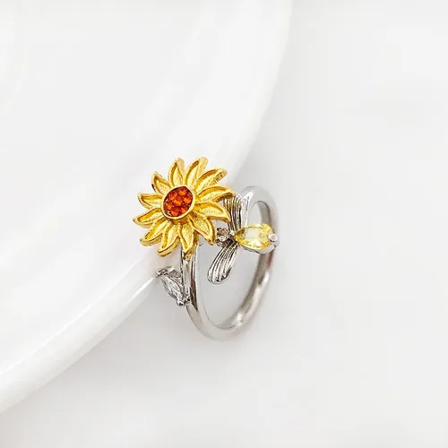 Vista 81 de Anillo de plata 925, anillos de plata ajustables para mujer, anillos de pulgar abiertos, anillos de circonio, anillos ajustables, anillos abiertos