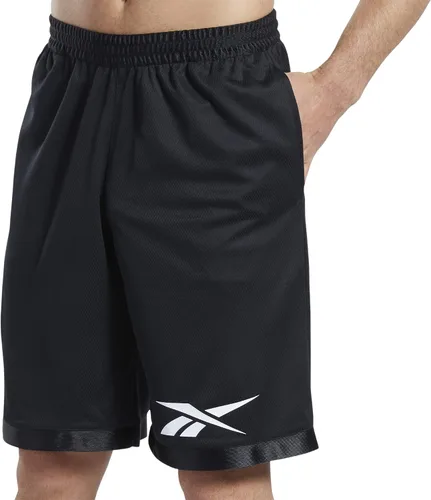 Vista 2 de Reebok Pantalones cortos de malla de baloncesto para hombre