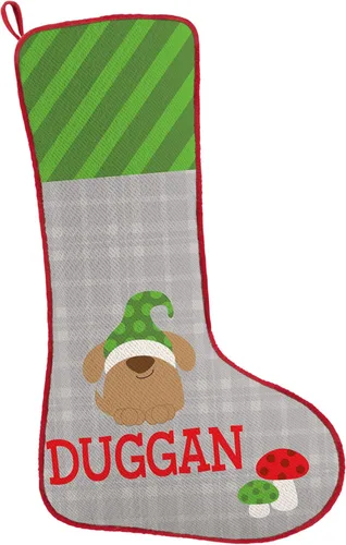 Vista 14 de Let's Make Memories Calcetín de Navidad Personalizado - Personalizado con Tu Nombre - Colores Tradicionales de Fiestas - Calcetines para la Familia