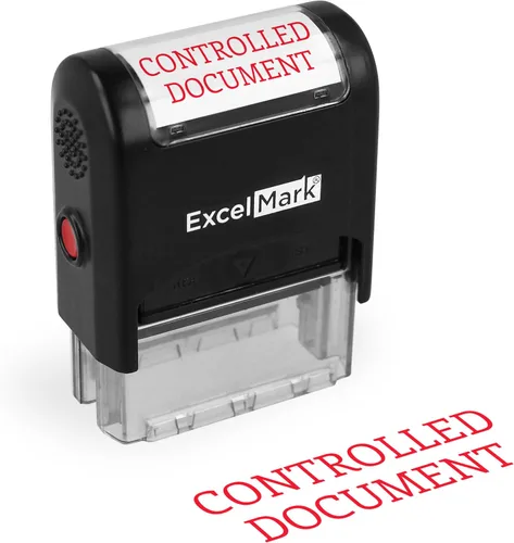 Vista 9 de ExcelMark Sello de goma autoentintado con copia certificada - Tinta roja (A1539)