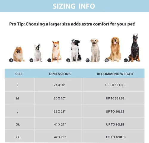Vista 4 de Tapete refrescante para perros pequeños, almohadilla ortopédica de espuma viscoelástica de 24 x 18 pulgadas para verano, QMAX>0.5, almohadilla