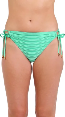Vista 22 de La Blanca Parte inferior de bikini hipster con lazo lateral para mujer Negro/ Luces de la ciudad