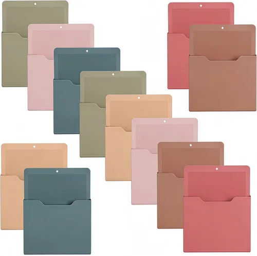 Vista 9 de Gilprop Paquete de 12 soportes magnéticos para pizarra blanca, 10 x 13 x Color de moda