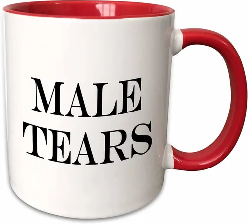 Vista 11 de 3dRose Male Tears - Taza de dos tonos, 1 unidad (paquete de 1), color negro