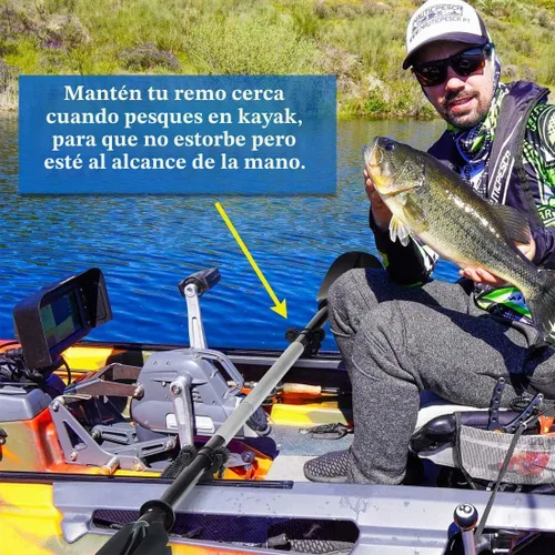 Vista 5 de Huntury Soporte de red para remo de kayak y pesca, accesorios de montaje en riel para canoa, tabla de remo