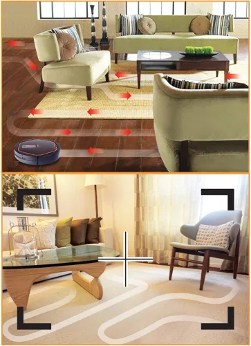 Vista 5 de iClebo Arte YCR–M05 Smart Home/Office Vacuum Cleaner & Floor Mopping Robot - Cleans Methodicaly with Camera Recognition Vision Mapping Technology