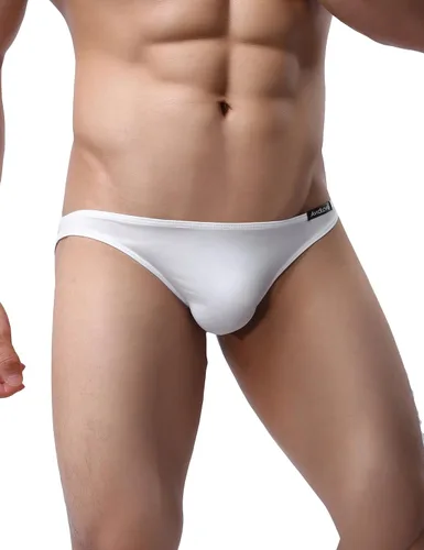 Vista 5 de Ropa interior para hombre, paquete de 4 unidades de slips clásicos con cintura baja elástica