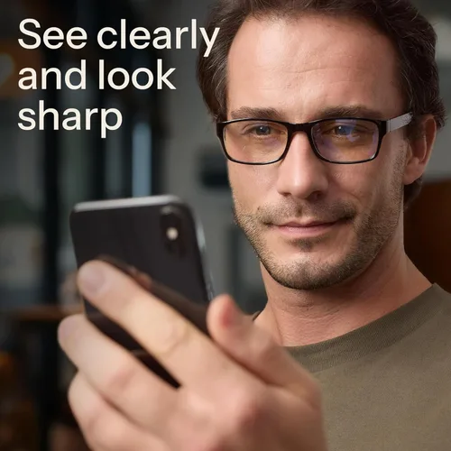 Vista 3 de Gaoye 1.25 - Gafas de sol para hombre para todo el día, lectores de computadora con protección de luz azul, paquete económico