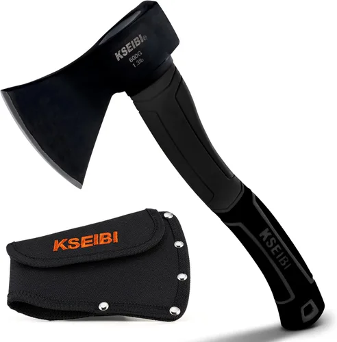 Vista 10 de KSEIBI - Hacha de división de 36 pulgadas - Acero al carbono forjado, hacha para cortar madera y leña, mazo de servicio pesado con mango ergonómico