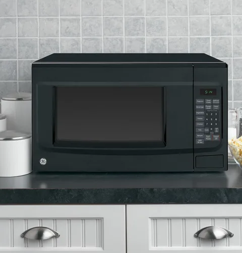 Vista 3 de GE GCST14S1WBB - Horno microondas para encimera, 1100 vatios, 1.4 pies cúbicos, negro, GCST14S1WBB 7 Convenience Cook Settings, One-Touch