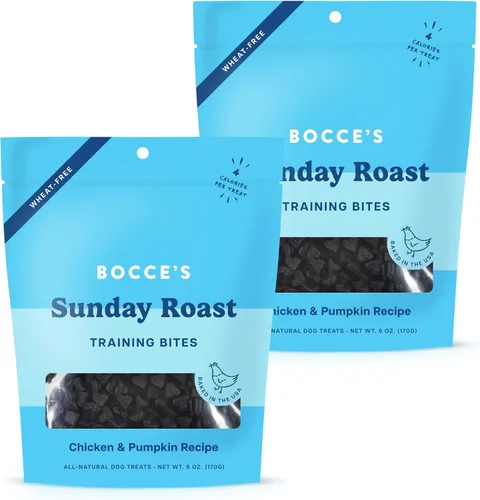 Vista 8 de Bocce's Bakery Puppy Bac'n Nutty - Golosinas de entrenamiento para perros, sin trigo, hechas con ingredientes reales, horneadas en los Estados