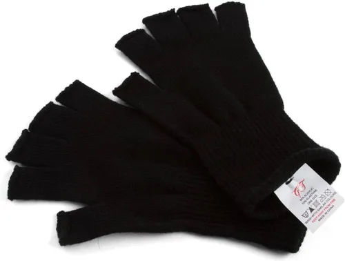 Vista 5 de Gravity Threads Guantes de invierno unisex para hombre y mujer, de punto elástico, sin dedos