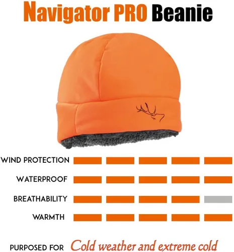 Vista 5 de Gorro aislado de ultra rendimiento para clima frío, impermeable y resistente al viento