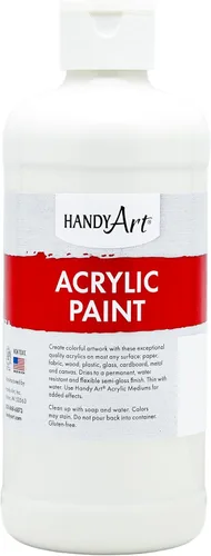 Vista 86 de Handy Art Pintura acrílica, juego de 12 colores, botellas de 16 onzas, acrílico líquido para estudiantes semibrillante, consistencia de flujo