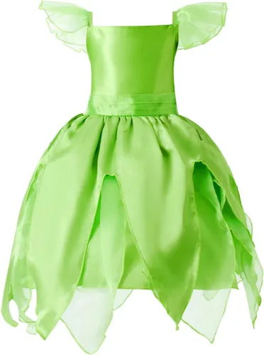 Vista 8 de Vestidos de princesa para niñas, disfraz de hada con disfraz de hada de princesa, disfraces de Halloween para niñas con alas de hadas