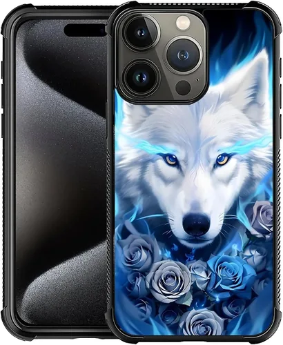 Vista 17 de CARLOCA Funda compatible con iPhone 15, increíble patrón de luz espacial nebulosa para niñas y niños, ultra protección, a prueba de golpes