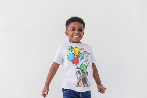 Vista 6 de STAR WARS Darth Vader Yoda - Camiseta de cumpleaños para niños pequeños a niños grandes