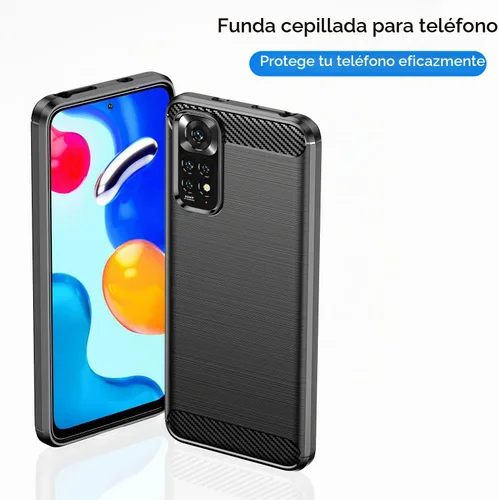 Vista 8 de Funda para Xiaomi Redmi Note 11 Note 11S Funda con protector de pantalla Vidrio templado Ligero Absorción de golpes Resistente TPU Cubierta