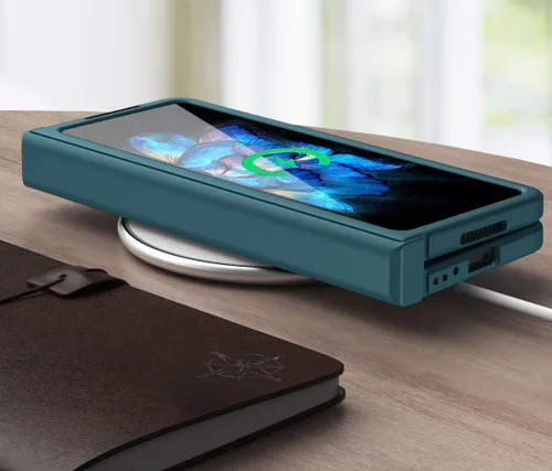 Vista 6 de QUIETIP Funda compatible con Vivo X Fold, delgada, a prueba de golpes, plegable, protector de policarbonato duro mate, transparente