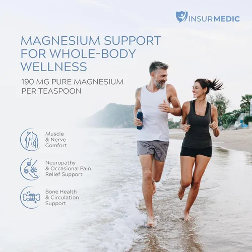 Vista 3 de Crema de magnesio para neuropatía – Calambres musculares nerviosos y apoyo para el dolor corporal Loción tópica para niños y adultos – Relajante