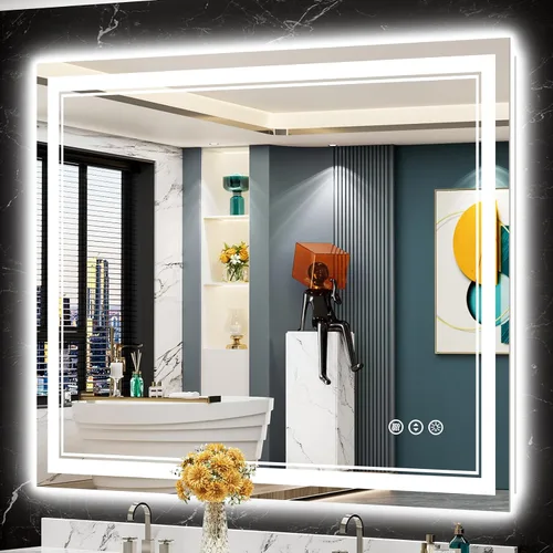 Vista 20 de 24x32 LED Bathroom Mirror, Backlit & Front Lit Lighted Mirror Retroiluminado+luz frontal