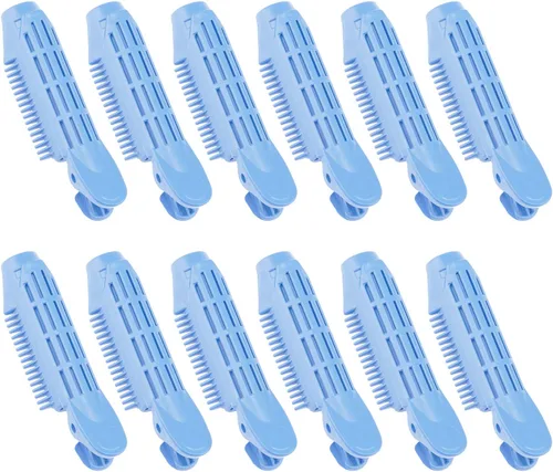 Vista 10 de SUPERFINDINGS 12 unids Instantánea Raíz Volumizador Raíz s Auto Grip Raíz Volumen Rizador de Pelo Clip Color Marrón para Mujeres Peinado