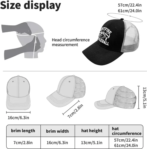 Vista 4 de Baseball Caps Spitfire Pickleball Baseball Caps, Vintage Hats for Women