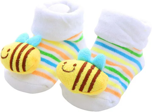 Vista 4 de Pack de 6 calcetines para recién nacidos con diseño de dibujos animados para bebés