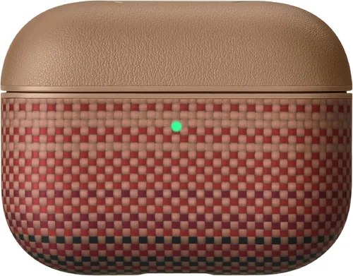 Vista 11 de PITAKA - Funda MagSafe, fibra de aramida tejida para AirPods Pro 2, color negro Funda protectora delgada a prueba de golpes para AirPods Pro 2
