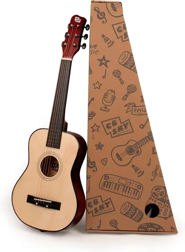 Vista 11 de Guitarra acústica de cuerdas de metal de 30 pulgadas, regalo para niñas, juguetes musicales para niños, instrumento musical (negro-2)