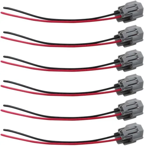 Vista 6 de Coleta eléctrica del enchufe del conector hembra del inyector de combustible de la alta impedancia 6x