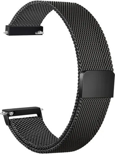 Vista 7 de Amzpas Bandas de metal para Amazfit Bip U Pro/Bip U/Bip 3 Pro/Bip 3/Bip S / Bip S Lite/Bip Lite, correa de repuesto ajustable de acero inoxidable