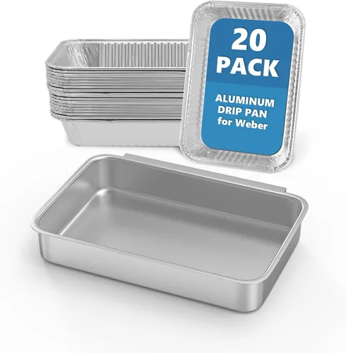 Vista 10 de SafBbcue 80580 - Bandeja de grasa con 12 bolsas de goteo para parrilla Weber Q200 y Q300, bandeja de grasa para Weber Q2000 Q2200 Q200 Q220 Q3000