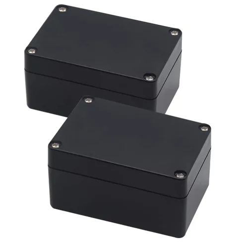Vista 22 de Zulkit. - Caja de plástico impermeable ABS IP65. - Caja de derivación eléctrica - color negro.