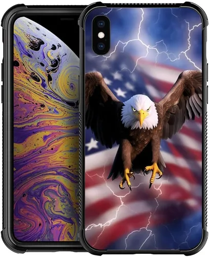 Vista 128 de Funda compatible con iPhone 8 Plus, diseño de oso de bosque otoñal, a prueba de golpes, antiarañazos, carcasa trasera de policarbonato duro