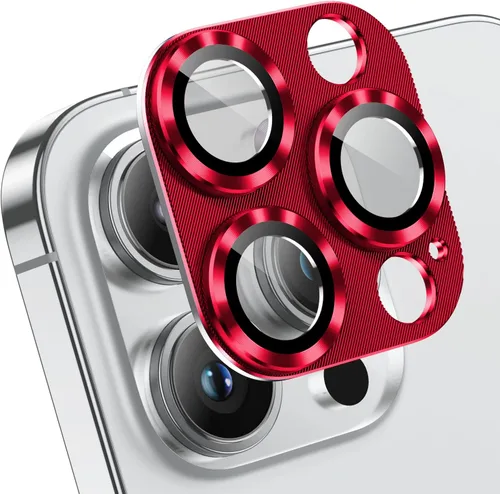 Vista 11 de Korecase Paquete de 2 protectores de lente de cámara para iPhone 14 Pro Max/Pro, verde alpino Vidrio templado de metal, dureza 9H antiarañazos