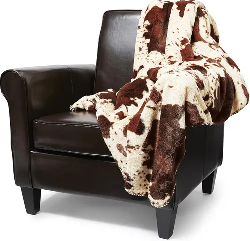 Vista 18 de Regal Comfort Manta Sherpa de piel sintética, 50 x 70 pulgadas, suave y afelpada, cálida y mullida, manta de forro polar de terciopelo