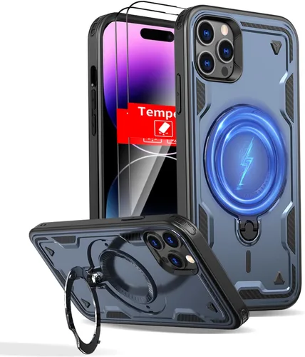 Vista 149 de Funda magnética para Google Pixel 9 Pro XL compatible con cargador inalámbrico MagSafe, para Pixel 9 Pro XL con soporte de 360° + 2 protectores