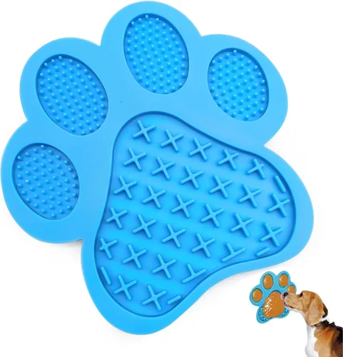 Vista 12 de Almohadilla para lamer perros, dispositivo de distracción de lavado de perros, tapete lindo para comer lento con súper succión para lamer Verde